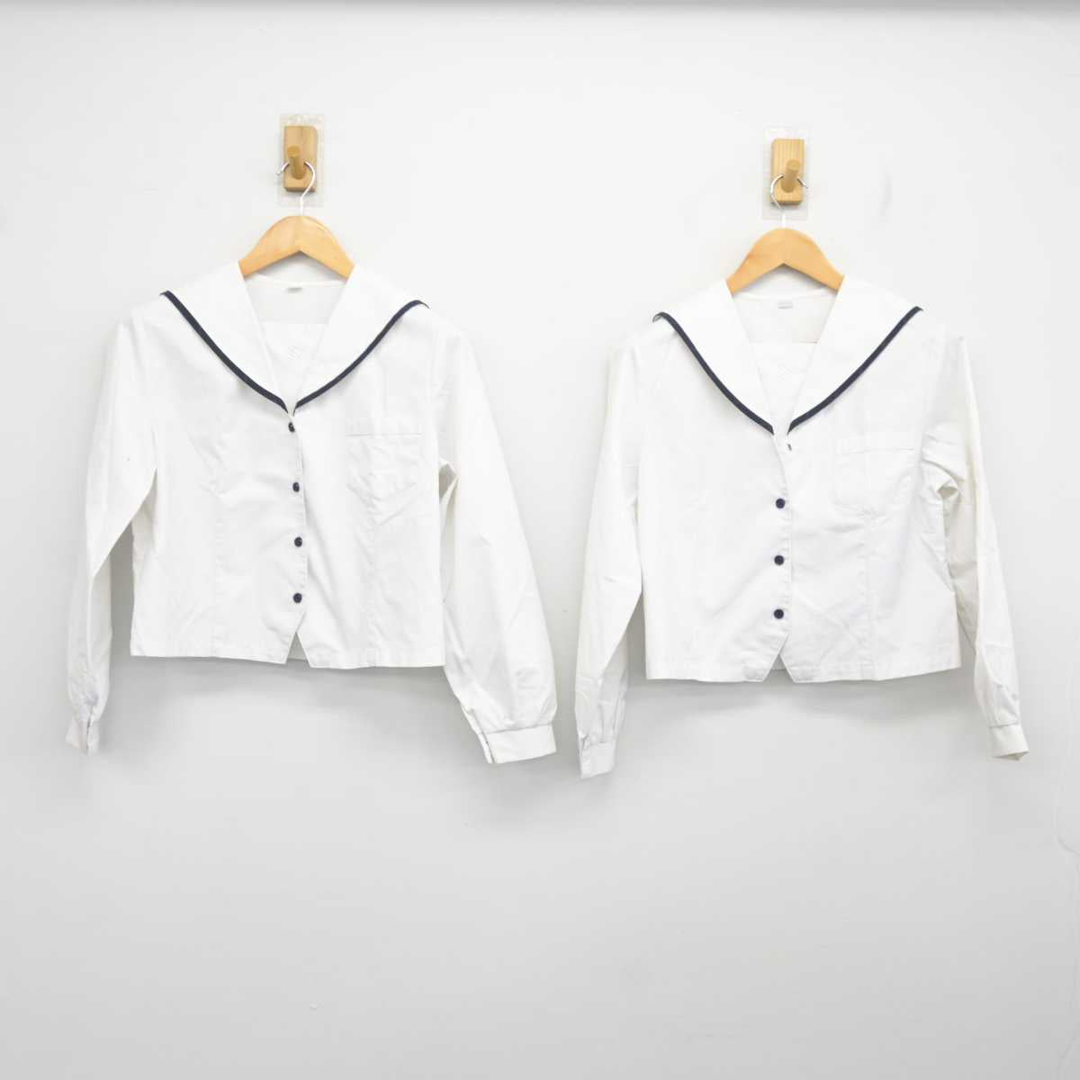 【中古】富山県 新湊高等学校 女子制服 2点 (セーラー服) sf078658