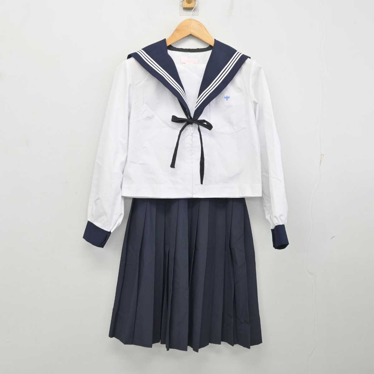 【中古】愛知県 一宮商業高等学校 女子制服 3点 (セーラー服・スカート) sf078660