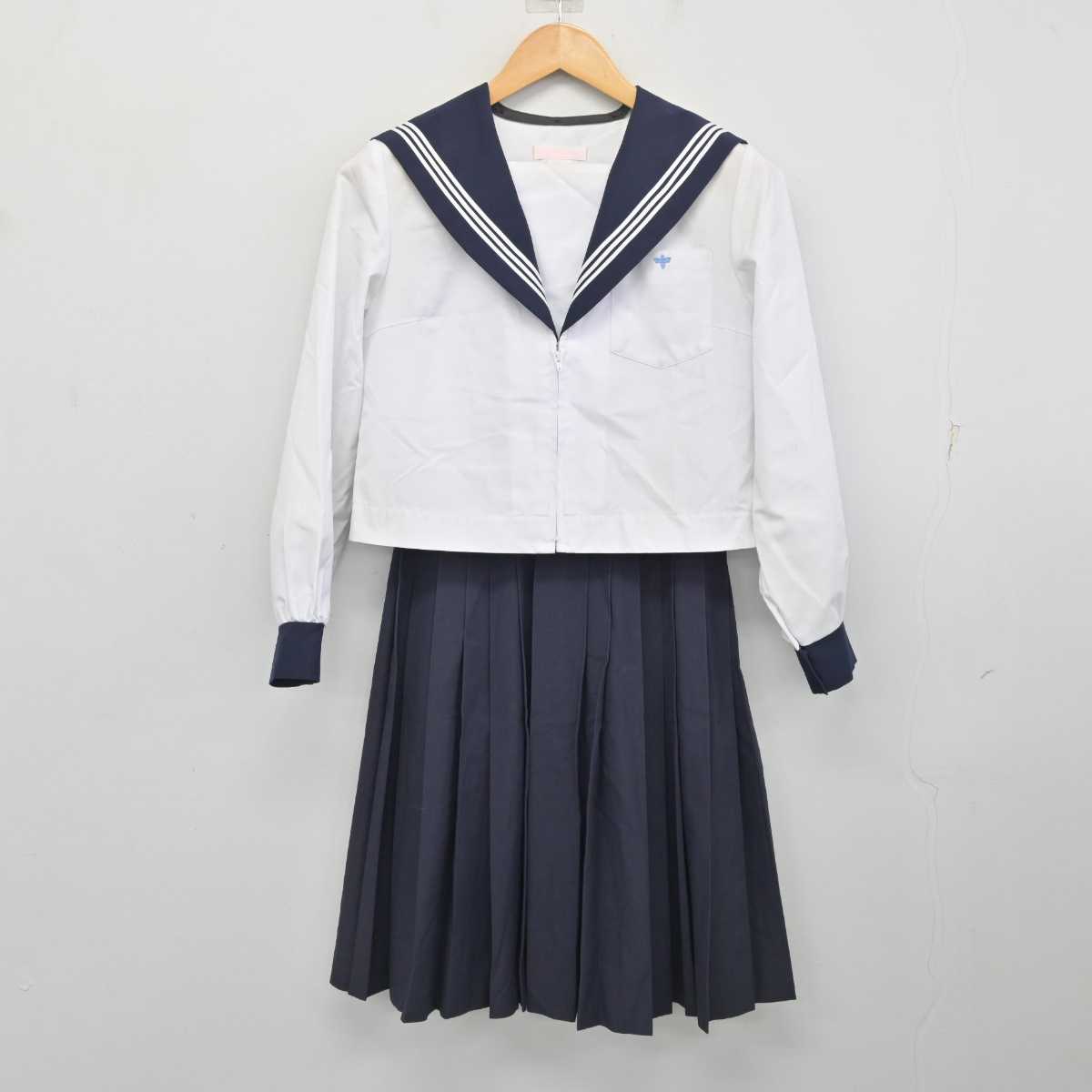 【中古】愛知県 一宮商業高等学校 女子制服 2点 (セーラー服・スカート) sf078661