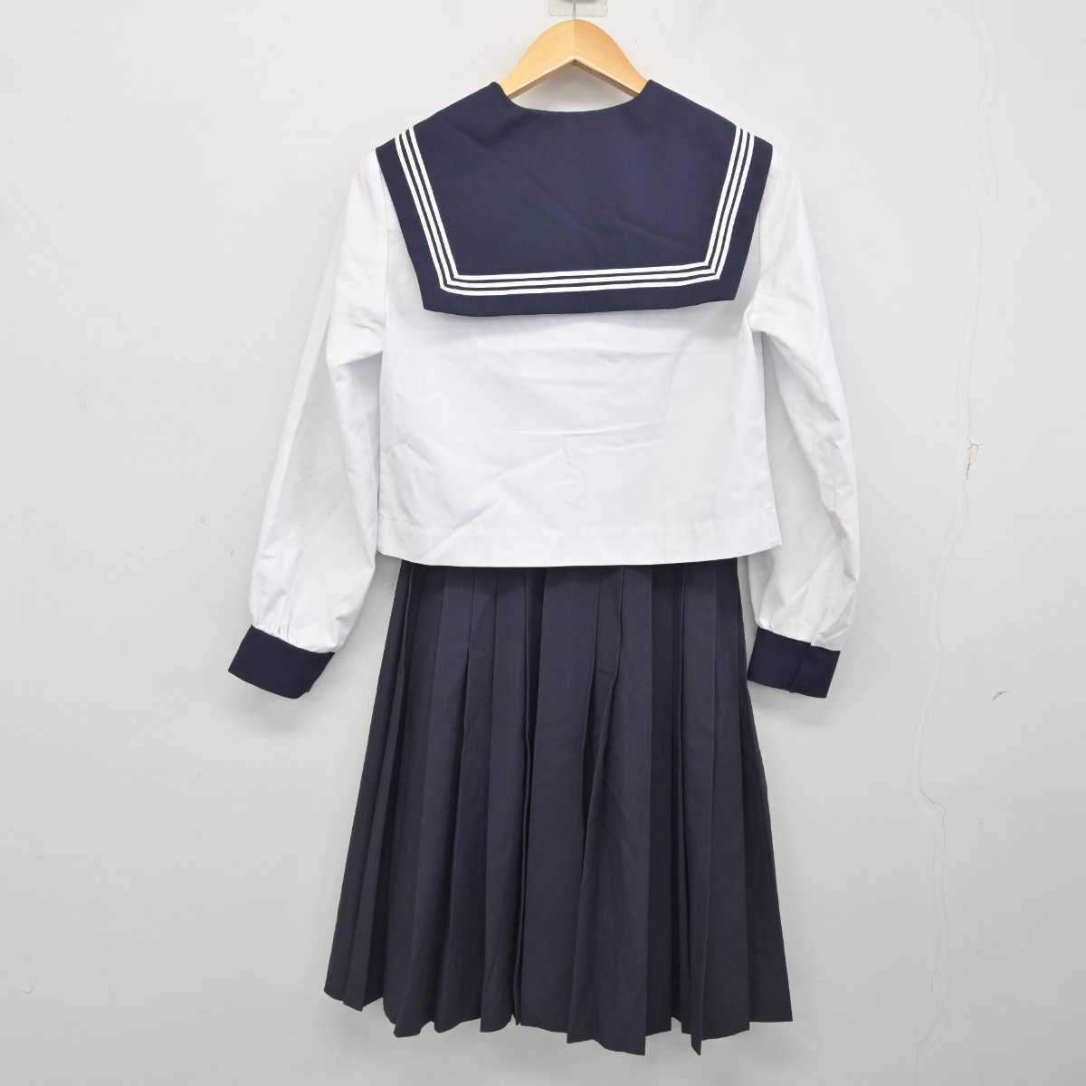 【中古】愛知県 一宮商業高等学校 女子制服 2点 (セーラー服・スカート) sf078661