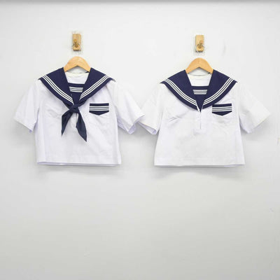 【中古】山口県 富海中学校 女子制服 3点 (セーラー服・セーラー服) sf078672