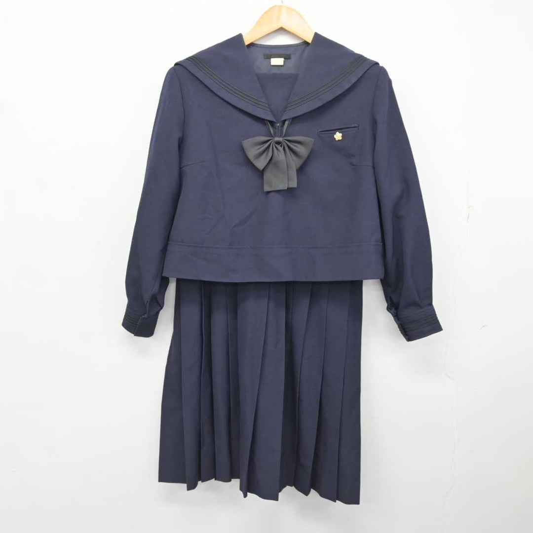 【中古】静岡県 浜松日体高等学校 女子制服 5点 (ニット・セーラー服・スカート) sf078675