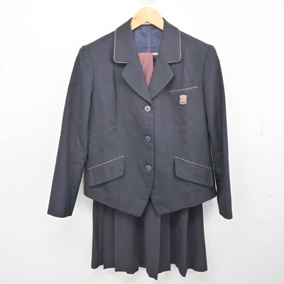 【中古】滋賀県 近江兄弟社高等学校 女子制服 4点 (ブレザー・スカート) sf078682