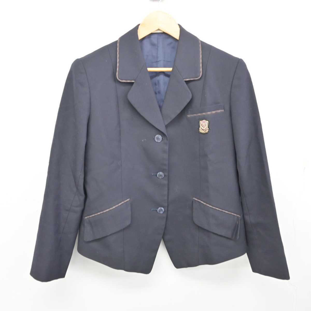 【中古】滋賀県 近江兄弟社高等学校 女子制服 4点 (ブレザー・スカート) sf078682