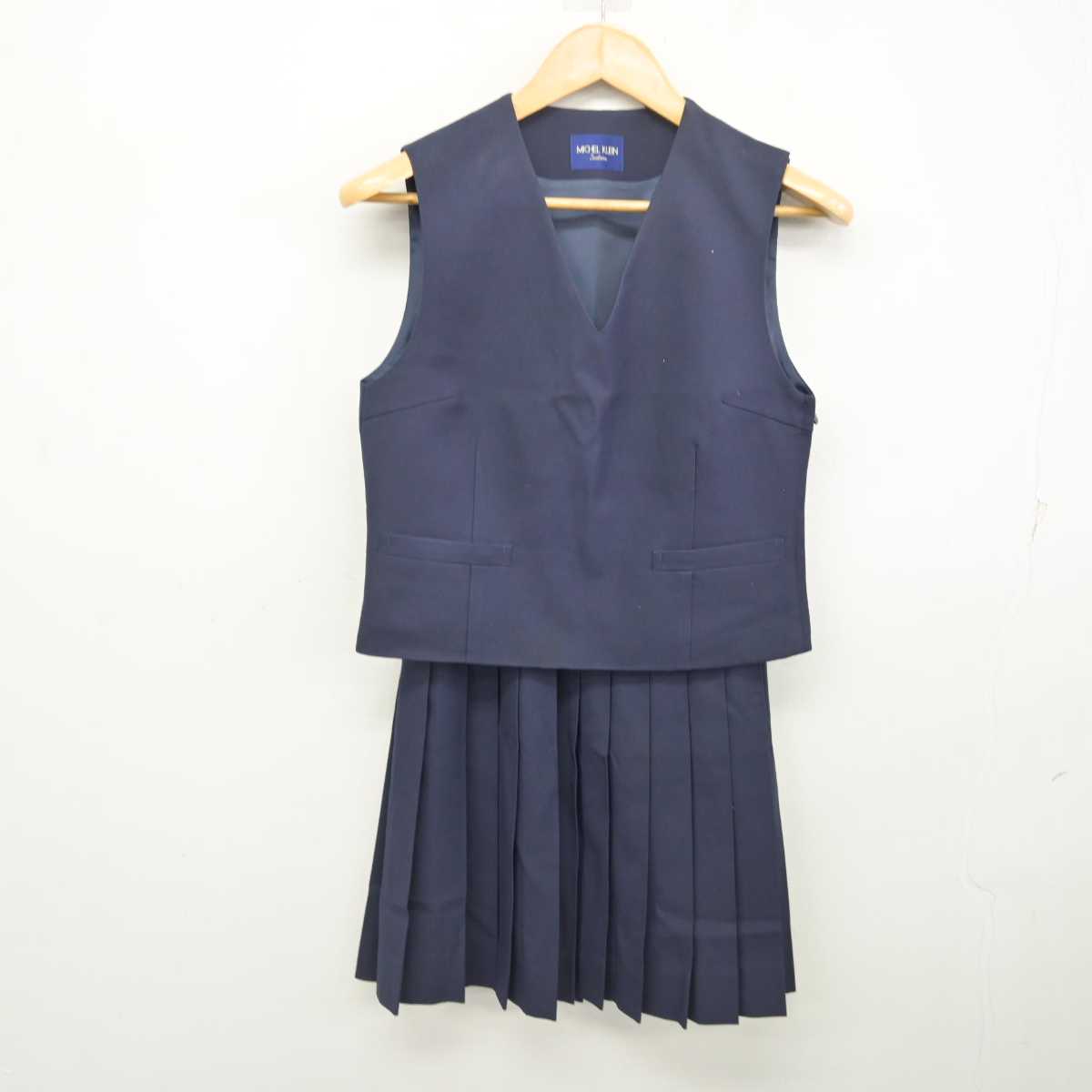 【中古】神奈川県 大和中学校 女子制服 3点 (ブレザー・ベスト・スカート) sf078685