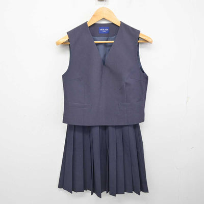 【中古】神奈川県 大和中学校 女子制服 2点 (ベスト・スカート) sf078686