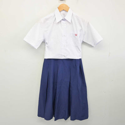 【中古】東京都 大森東中学校 女子制服 3点 (ベスト・シャツ・スカート) sf078690