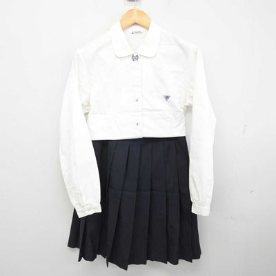 【中古】兵庫県 日ノ本学園高等学校 女子制服 4点 (ブレザー・ベスト・シャツ・スカート) sf078693