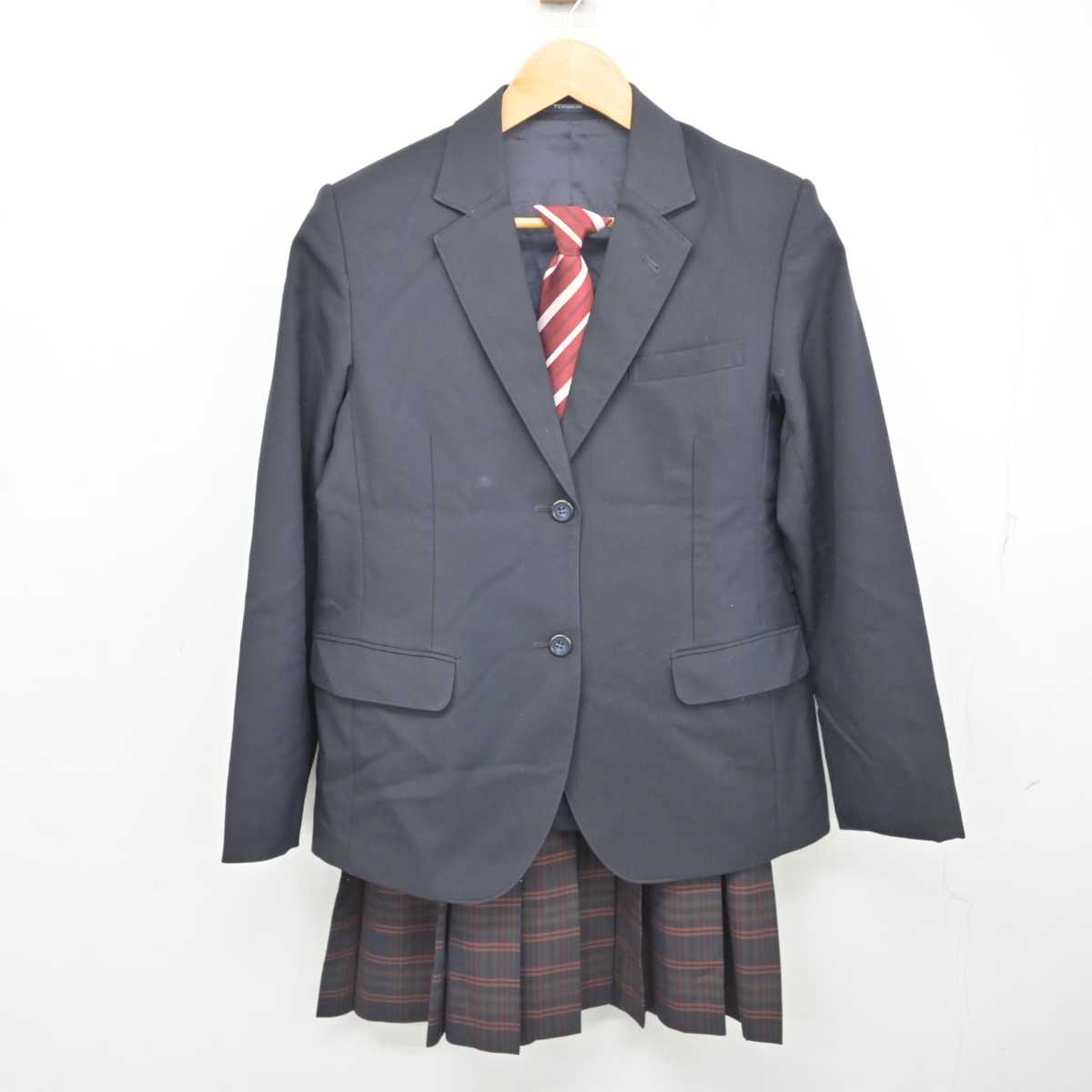 【中古】京都府 日新中学校 女子制服 3点 (ブレザー・スカート) sf078698