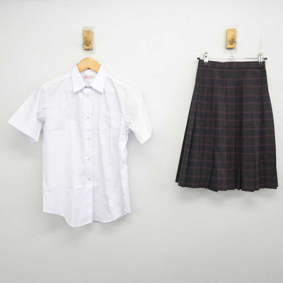 【中古】京都府 日新中学校 女子制服 2点 (シャツ・スカート) sf078700