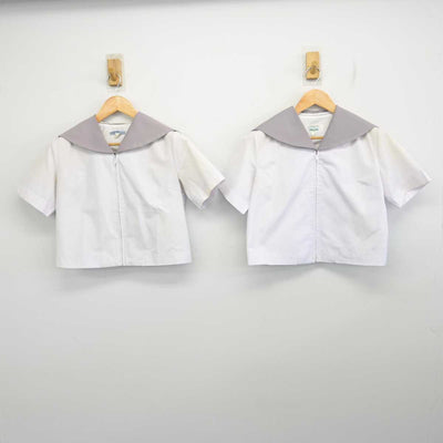 【中古】滋賀県 八日市高等学校 女子制服 2点 (セーラー服) sf078720