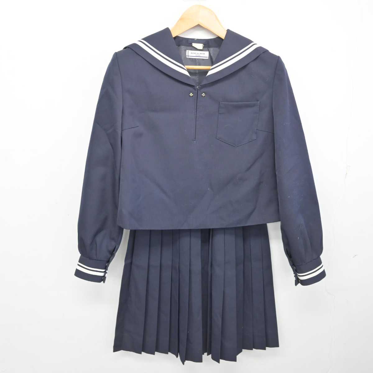 【中古】高知県 土佐女子中学校 女子制服 2点 (セーラー服・スカート) sf078722