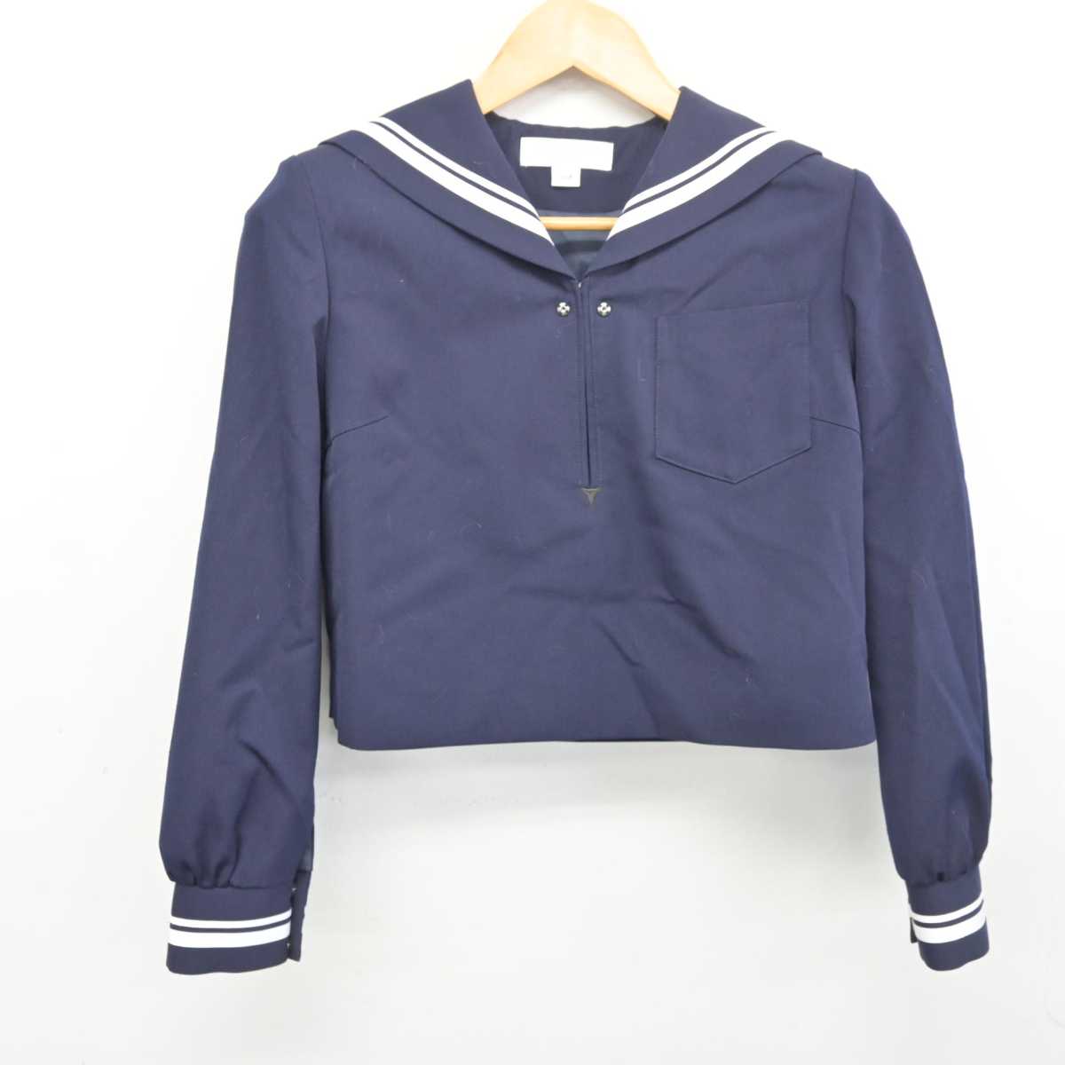 【中古】高知県 土佐女子中学校 女子制服 2点 (セーラー服・スカート) sf078723