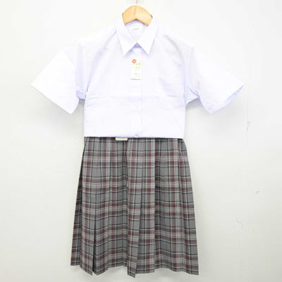 【中古】埼玉県 諏訪中学校 女子制服 2点 (シャツ・スカート) sf078727