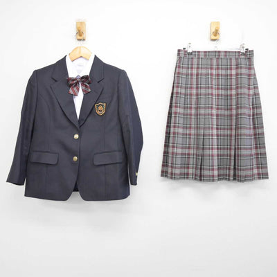 【中古】埼玉県 諏訪中学校 女子制服 4点 (ブレザー・シャツ・スカート) sf078728