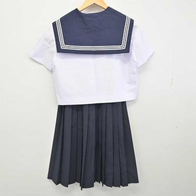 【中古】静岡県 森町立旭が丘中学校 女子制服 2点 (セーラー服・スカート) sf078732