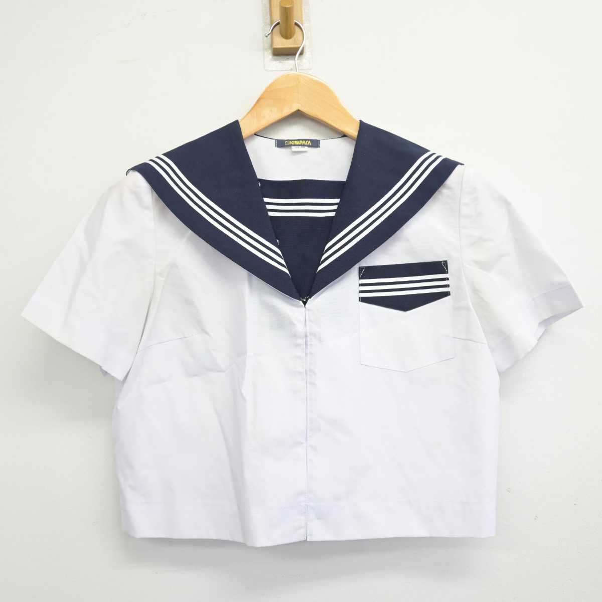 【中古】静岡県 森町立旭が丘中学校 女子制服 2点 (セーラー服) sf078733