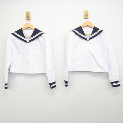 【中古】高知県 土佐女子中学高等学校 女子制服 2点 (セーラー服) sf078740