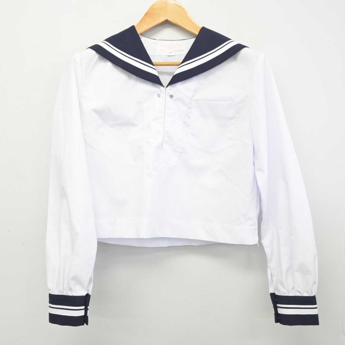 【中古】高知県 土佐女子中学高等学校 女子制服 2点 (セーラー服) sf078740