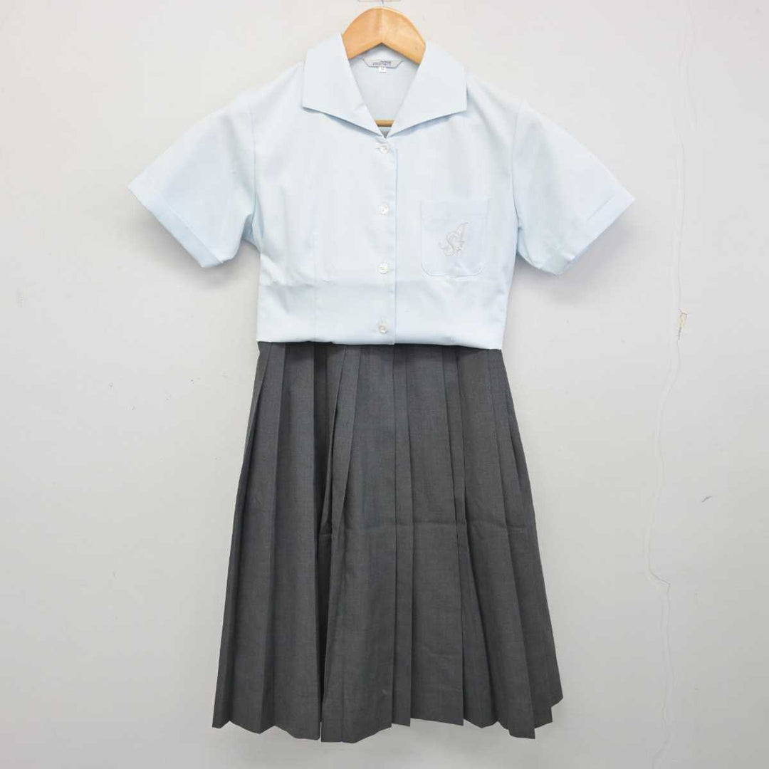 【中古】兵庫県 相生産業高等学校 女子制服 2点 (シャツ・スカート) sf078744