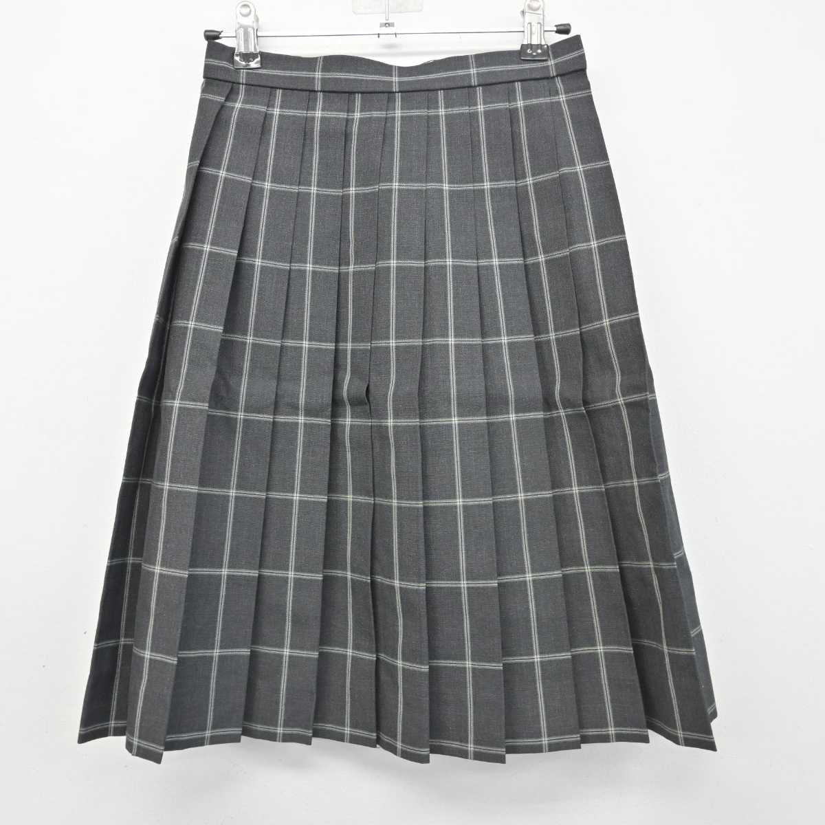 【中古】東京都 嘉悦学園かえつ有明中学校 女子制服 2点 (ニットベスト・スカート) sf078749