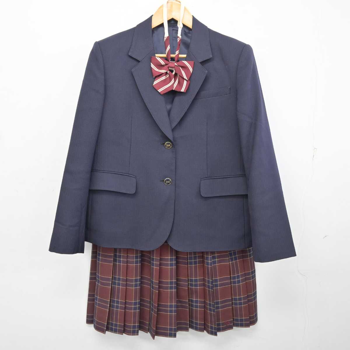 【中古】埼玉県 八潮南高等学校 女子制服 4点 (ブレザー・スカート) sf078753