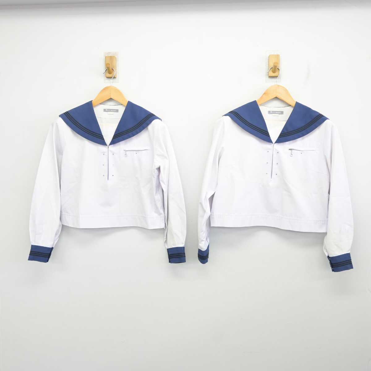 【中古】静岡県 浜松日体中・高等学校 女子制服 2点 (セーラー服) sf078765