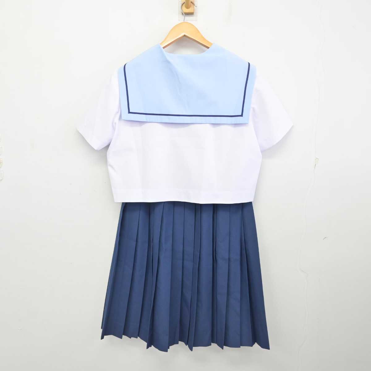 【中古】静岡県 佐鳴台中学校 女子制服 3点 (セーラー服・スカート) sf078767