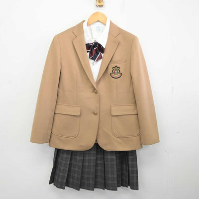 【中古】愛知県 安城農林高等学校 女子制服 4点 (ブレザー・シャツ・スカート) sf078771