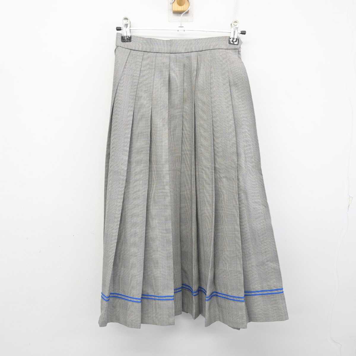 【中古】岐阜県 聖マリア女学院中学校 女子制服 3点 (ニットベスト・ブラウス・スカート) sf078782