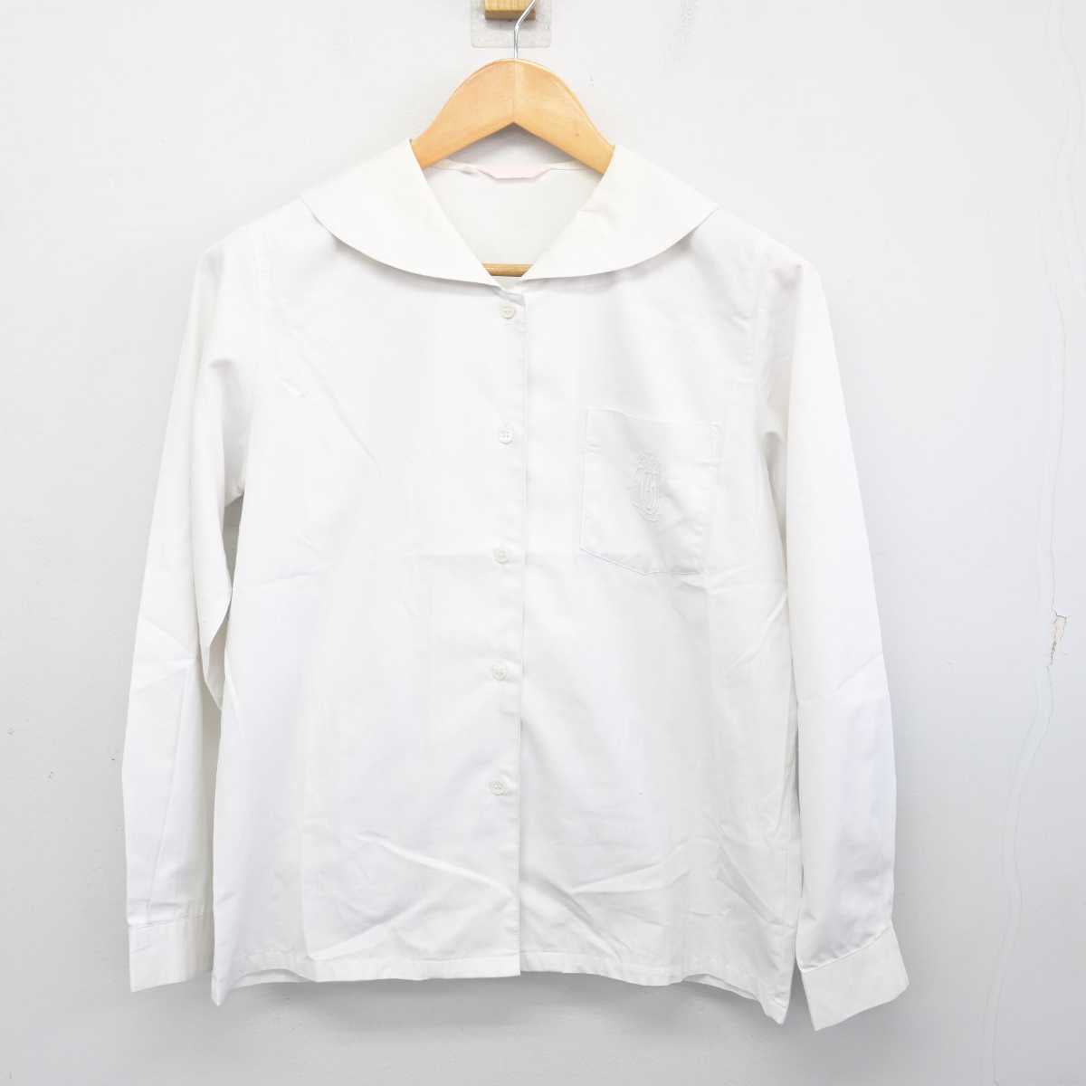 【中古】岐阜県 聖マリア女学院高等学校 女子制服 2点 (ニットベスト・ブラウス) sf078783