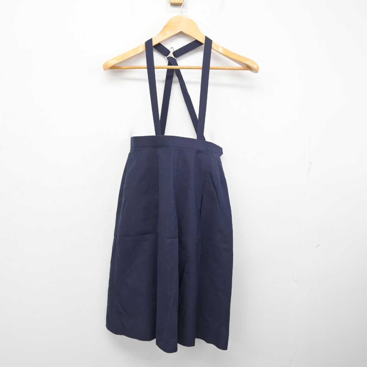 【中古】東京都 大田区立御園中学校 女子制服 3点 (ニットベスト・シャツ・スカート) sf078807