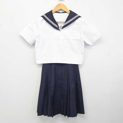 【中古】東京都 八潮高等学校 女子制服 2点 (セーラー服・スカート) sf078813