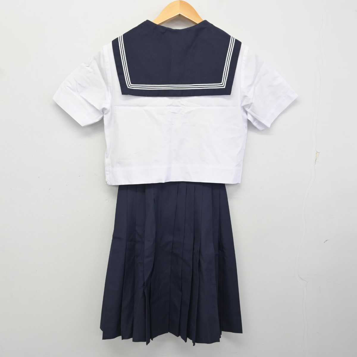 【中古】東京都 八潮高等学校 女子制服 2点 (セーラー服・スカート) sf078813