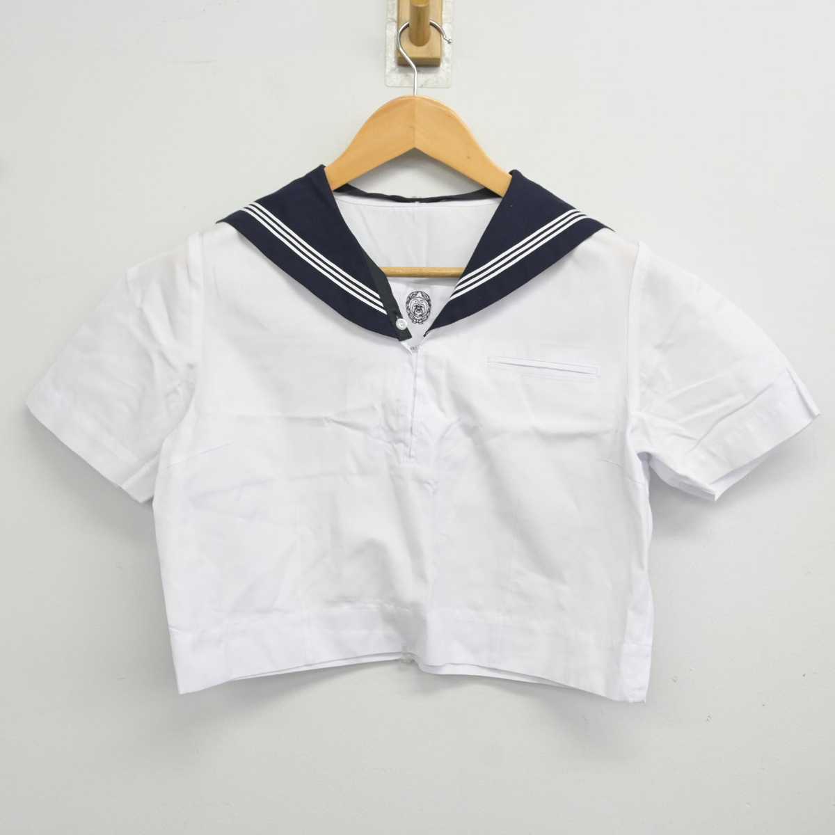 【中古】東京都 八潮高等学校 女子制服 2点 (セーラー服・スカート) sf078813