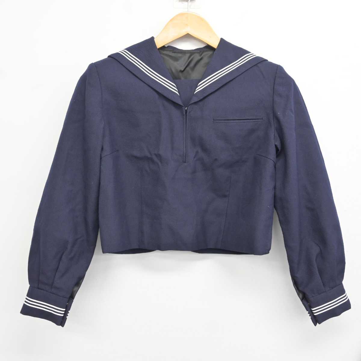 【中古】東京都 八潮高等学校 女子制服 2点 (セーラー服・スカート) sf078814