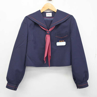 【中古】福岡県 吉田中学校 女子制服 3点 (セーラー服・ジャンパースカート) sf078820