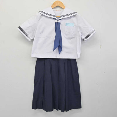 【中古】福岡県 吉田中学校 女子制服 4点 (セーラー服・スカート) sf078821