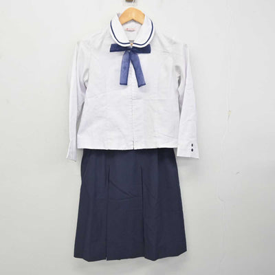 【中古】秋田県 秋田北高等学校 女子制服 5点 (シャツ・シャツ・スカート) sf078823