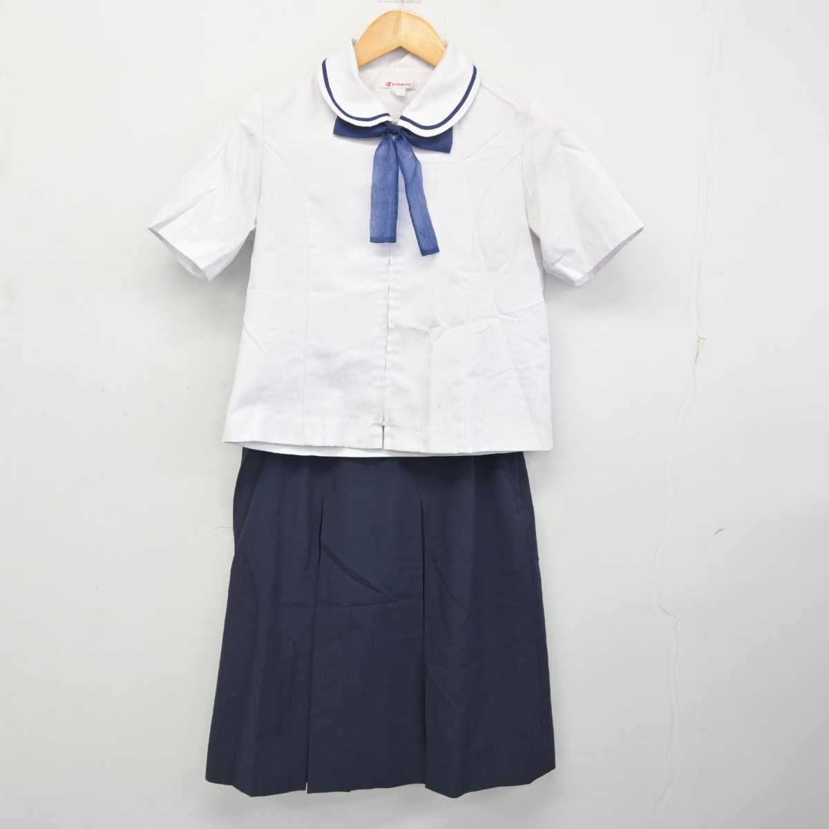 【中古】秋田県 秋田北高等学校 女子制服 5点 (シャツ・シャツ・スカート) sf078823