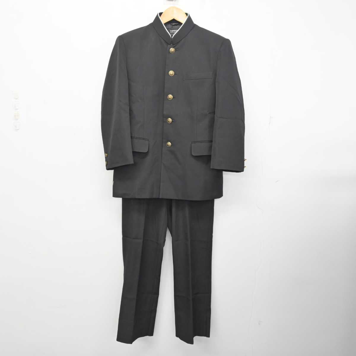 【中古】茨城県 十王中学校 男子制服 3点 (学ラン・シャツ・ズボン) sf078833