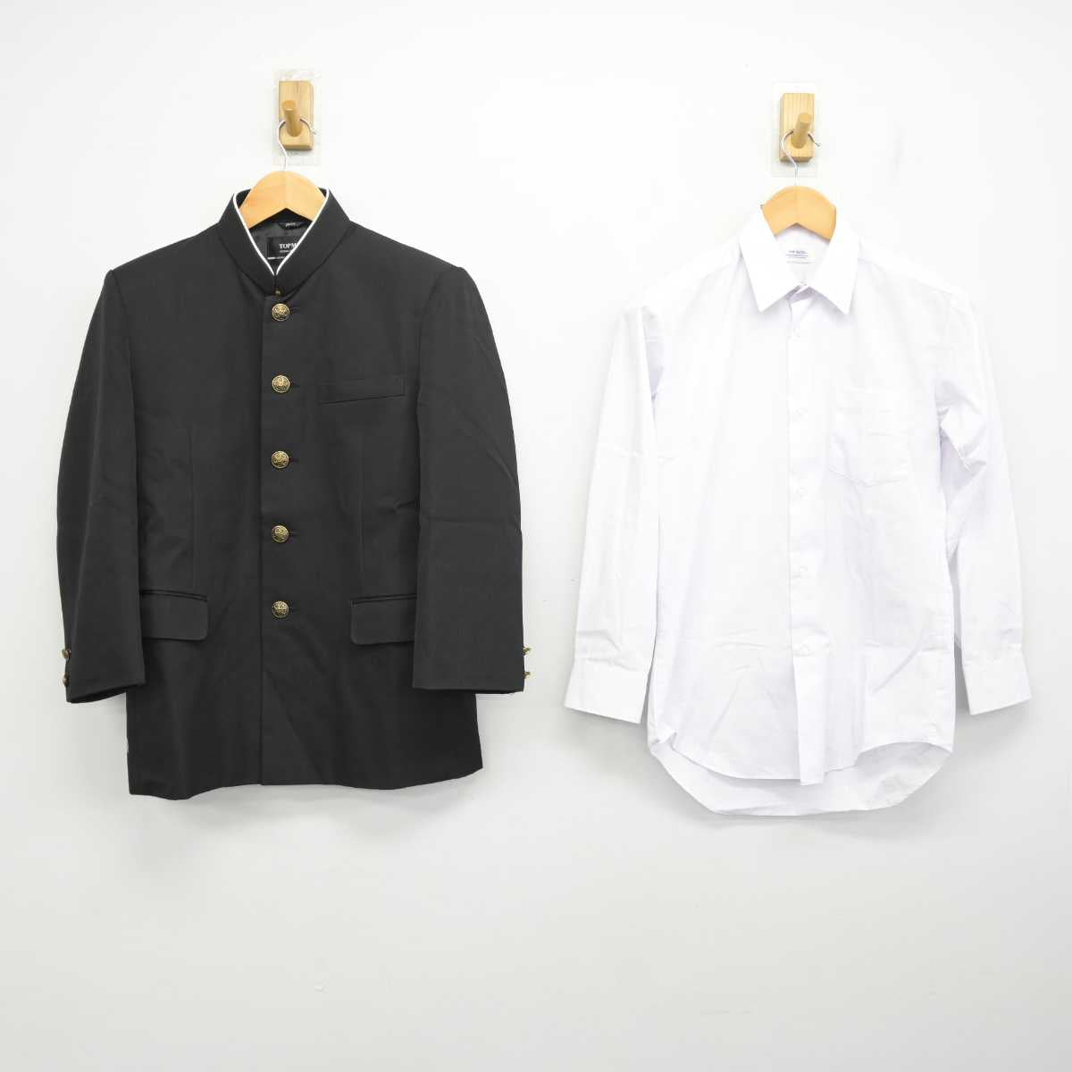 【中古】茨城県 十王中学校 男子制服 3点 (学ラン・シャツ・ズボン) sf078833