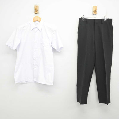 【中古】茨城県 十王中学校 男子制服 2点 (シャツ・ズボン) sf078835