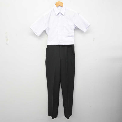 【中古】茨城県 十王中学校 男子制服 2点 (シャツ・ズボン) sf078836