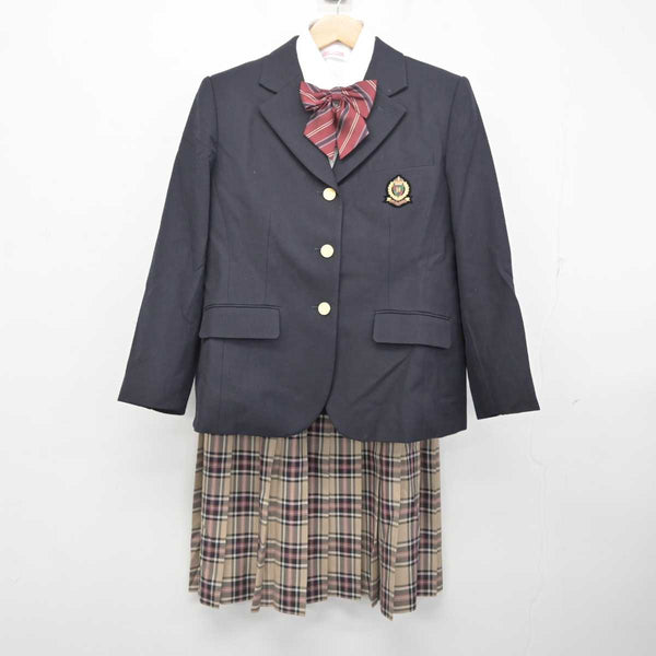 高校 制服 ブレザー スカート 本物 中古】大阪府 いちりつ高等学校 女子制服 3点 (ブレザー