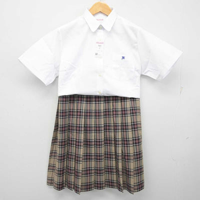 【中古】静岡県 沼津学園 飛龍高等学校 女子制服 3点 (シャツ・スカート) sf078850