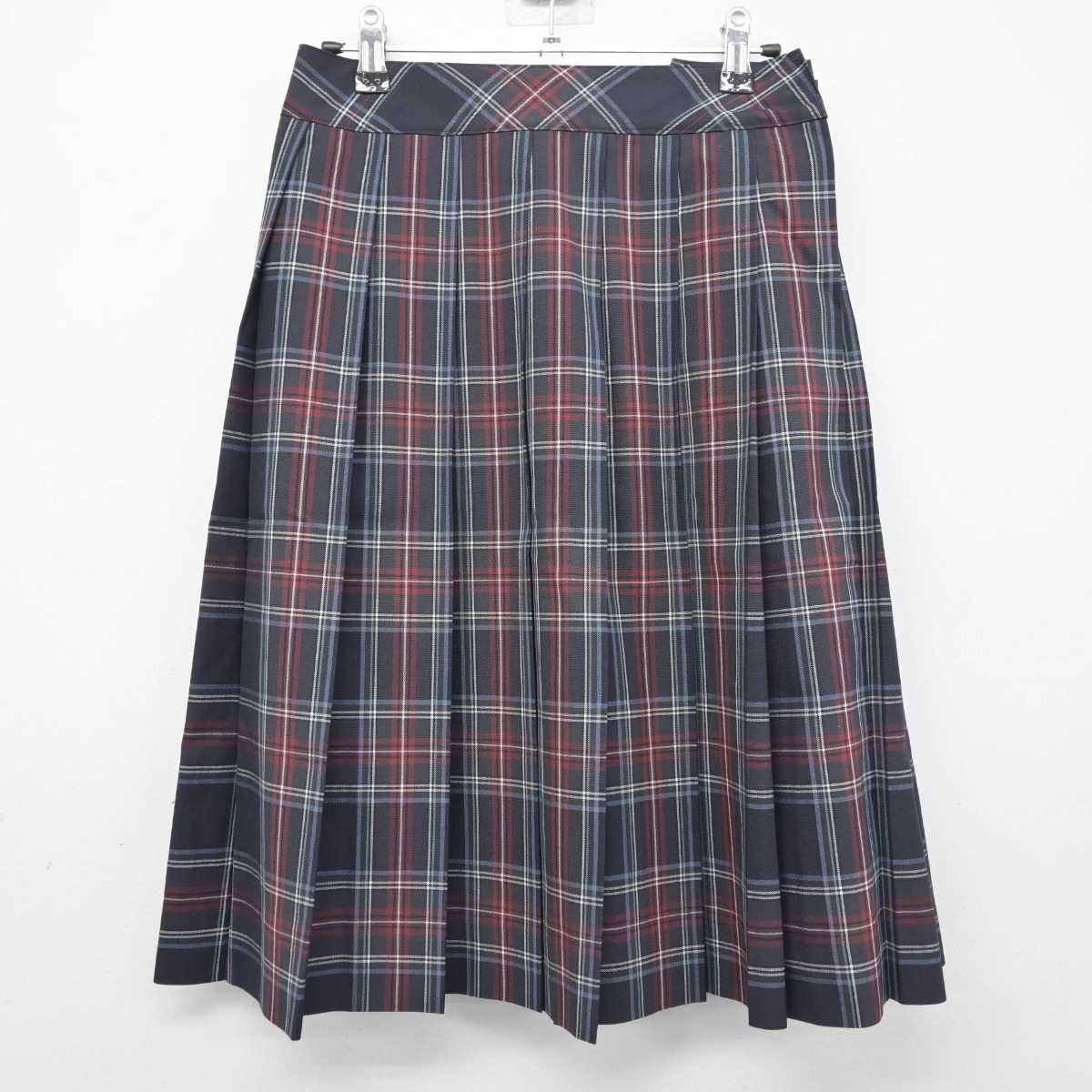 【中古】大阪府 大阪学園 大阪高等学校 女子制服 3点 (ニットベスト・シャツ・スカート) sf078857