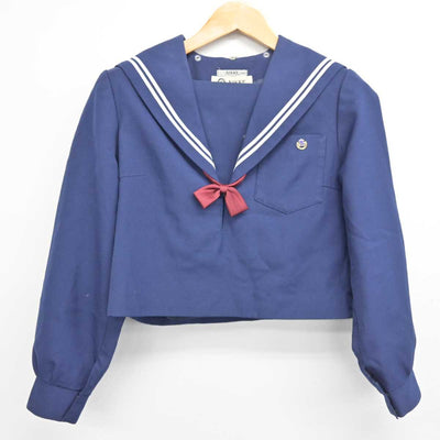 【中古】愛知県 尾北高等学校 女子制服 4点 (セーラー服・スカート) sf078863