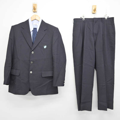 【中古】北海道 札幌清田高等学校 男子制服 4点 (ブレザー・シャツ・ズボン) sf078864