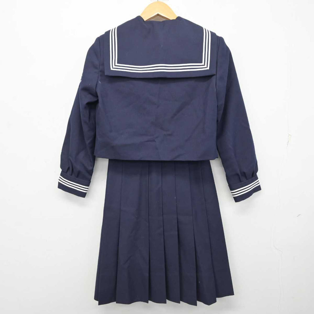 中古】山梨県 双葉中学校 女子制服 3点 (セーラー服・ニット